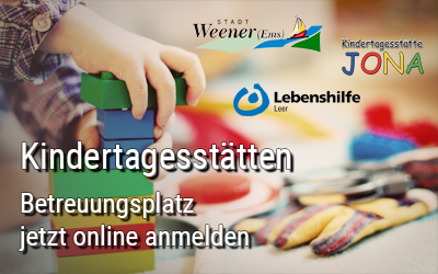 Kindertagesstätten - Betreuungsplatz jetzt online anmelden